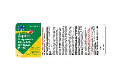 Aspirin 81mg Kroger 120s   Label
